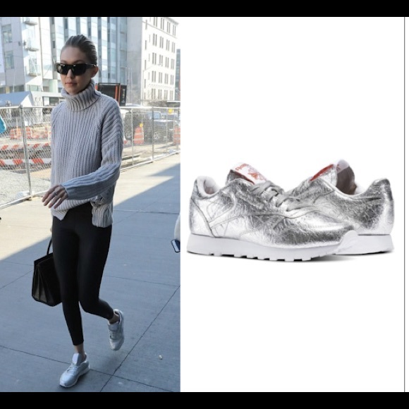 Reebok Shoes - Reebok Metallic silver sneakers limited edition